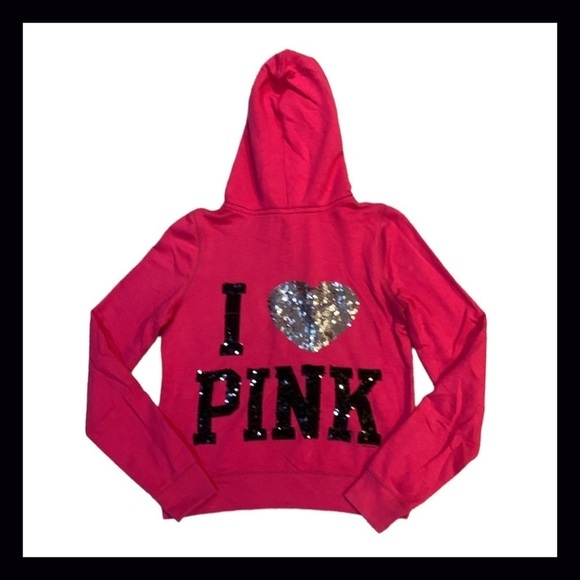 Vintage PINK Pink Black Silver Bling Sequin Matching Set Size Large - Picture 6 of 9